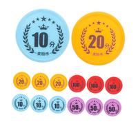 Operitacx 100pcs Plastic Poker Chips for Behavior Rewards Educational Math Counting Tokens for Bingo Game Reusable Learning Accessories for Positive Motivation and Skill Development