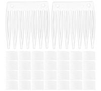 Operitacx 100pcs Plastic Wig Fixing Accessories White Wig Net Clips Sturdy Hair Clips for Women Hair Accessories Suitable for Caps and Daily Use