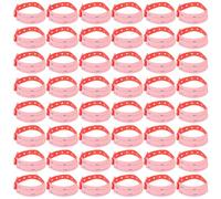 Operitacx 100pcs Red Adult Medical Identification Wristbands Disposable Hospital Patient Identity Bracelets Writable Medical Id Bands for Men Women