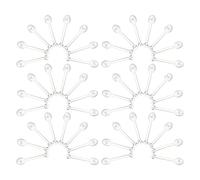 Operitacx 100pcs Reusable Plastic Lip Balm Spatula for Lip Gloss and Facial Cream, Lightweight and Resistant to Bending or Breaking, at Home and Beauty Salons Use