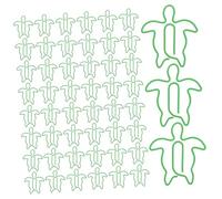 Operitacx 100pcs Sea Turtle Shaped Paper Clips Ocean Inspired Metal Clips for Office and Home File Organization Compact and Portable Decorative Fasteners for School and Study