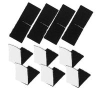 Operitacx 100pcs Self-Adhesive Hook and Loop Grip Tape for Carpets and Sofas, Wear-Resistant Nylon Blending Rug Pads Grippers, Non-Slip Rug Stickers for Home and Office Use