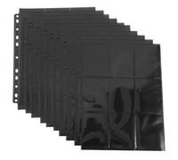Operitacx 10pcs 180-pocket Double-Sided Card Sleeves Binder Pages for Standard Sports Baseball Game Cards Album Pages for Trading Storage and Collection