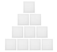 Operitacx 10pcs 20x20cm Cotton Stretched Canvas Panels with Wooden Frames, Primed Oil Painting Boards for Acrylics and Oils, DIY Art Canvases Suitable for Artists and Beginners