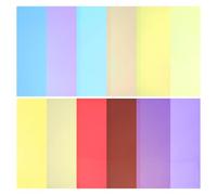 Operitacx 10pcs A4 Pvc Cellophane Sheets Craft Film Lighting Gels for DIY Arts, Wrapping, Light Diffuser Film, Iridescent Decorative Plastic Wrap
