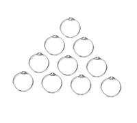 Operitacx 10pcs Articulated Album Rings Silver Plated for Scrapbooks Notebooks Calendars DIY Craft Binding