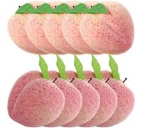 Operitacx 10pcs Artificial Peach Fruits Table Decorations, Lifelike Plastic and Foam Peaches That Never Turn Bad Or Fade, for Party and Kitchen Decor