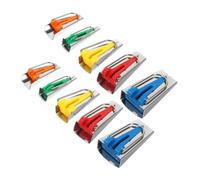 Operitacx 10pcs Bias Binding Maker for Dressmaking DIY Sewing Projects Portable Fabric Tape Tool Compatible with Various Materials Easy and Precise Hemming Quilt Binding Crafting