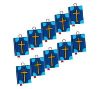 Operitacx 10pcs Bible Shape Charms Metal Jewelry Making Charms for Necklaces and Bracelets Unique Crafting Accessories for Festivals and Parties