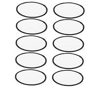 Operitacx 10Pcs Blank Iron Embroidery Patches for DIY Clothes Decor Heat Transfer Sewable Applique Badges White Plain Sublimation Blanks for Customizing Shirts Jackets Bags