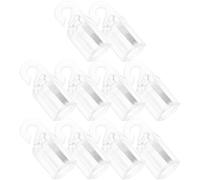 Operitacx 10pcs Blind Wand Hook Caps Plastic Curtain Rod Hook POM Reusable Vertical Venetian Blinds Pull Rod Accessories