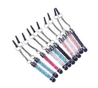 Operitacx 10pcs Capacitive Stylus Pen for Crystal Glitter Stylus Soft Tip for Touch Screen Mobile Phone Accessory