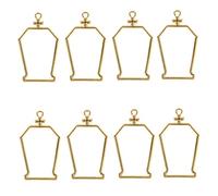 Operitacx 10Pcs Coffin Open Bezels Pendants for Resin Jewelry Hollow Frame DIY Craft Supplies Durable Material for Necklaces Bracelets Keychains for Halloween and Special