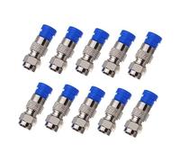 Operitacx 10pcs Compression Type Coax Plug Connector and Cable Adapter for Tv Cable Male Connector with Detachable Sleeve Corrosion Resistant Supplies