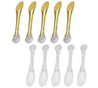 Operitacx 10pcs Cosmetic Applicator Beauty Spatulas Made of Sturdy Abs with Scoop Design for Easy Access to Eye Cream, for Travel Use and Skincare Application