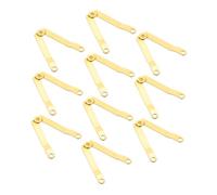 Operitacx 10pcs Decorative Heavy Duty Lid Support Hinges for Wooden Jewelry Boxes Folding Lid Stay Hinges with Smooth Opening for Chest and Card Boxes