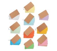 Operitacx 10pcs Double Sided Lined Index Cards with Rings Paper Cover Study Flashcards with Tabs for Efficient Note Organization Portable Study and Eco Friendly Paper