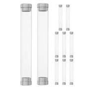 Operitacx 10pcs Eyelash Extension Case Plastic Tweezers Case Cylindrical Storage Tube Avoids Scratches Keeps Tips Sharp Portable Holder Box for Women Home Use