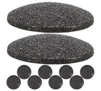 Operitacx 10pcs Foot File Head Part Electric Foot Replacement Heads 1.57x1.57x0.39in Exfoliation Repairing Replacement Pads