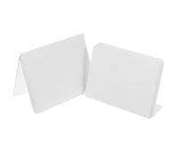 Operitacx 10Pcs Frosted Acrylic Table Number Holders Double Sided Card Display Stands for Wedding Meetings Restaurant Dry Erase Writable Easy to Clean and Reusable