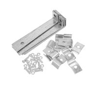 Operitacx 10pcs Galvanized Shaped Solar Panel Grounding Clips with Fish Tail Design Protection Clamps for Enhanced Stability and Wire Management Multipurpose Brackets for Buildings and