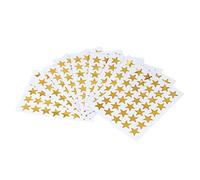 Operitacx 10pcs Golden Sparkle Star Stickers Self Adhesive Removable PVC Reward Labels for Students Classroom Motivation Charts