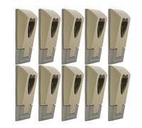 Operitacx 10pcs Heart Shaped Closet Hanger Rod Support Heavy Duty Strength Zinc Alloy Abs Easy Installation Unique Elegant Design for Home Storage Organization