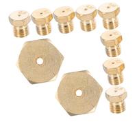 Operitacx 10pcs Household Gas Stove Nozzles Brass Gas Nozzle Replacement Parts for Burners