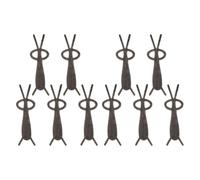 Operitacx 10pcs Magnetic Nail Art Accessories DIY Manicure Kit with Unique Rabbit-shaped and Heart-shaped Zinc Alloy Cat Eye Nail Magnets for Creating 3d Gel Polish Effects at Home, Easy