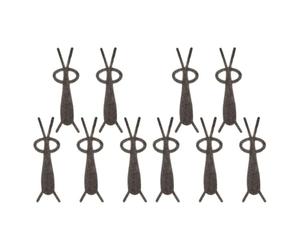 Operitacx 10pcs Magnetic Nail Art Accessories DIY Manicure Kit with Unique Rabbit-shaped and Heart-shaped Zinc Alloy Cat Eye Nail Magnets for Creating 3d Gel Polish Effects at Home, Easy