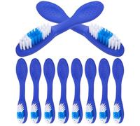 Operitacx 10pcs Mini Soft Bristles Prison Toothbrush with Short Handle 9cm Wear-Resistant Manual Toothbrushes for Mental Health and Detention Use