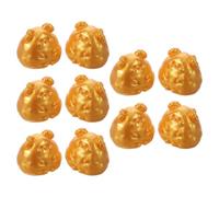 Operitacx 10pcs Miniature Gold Resin Goat Figurine for Home Bookcase Decor | Traditional Chinese New Year Accent, Finely Polished Surface, Vivid Detail, Prosperity and Luck