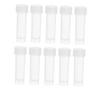 Operitacx 10pcs Needle Loader Sealed Tube Sewing Needle Dispenser Organizer Plastic Storage Bottle for Hand Sewing