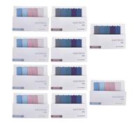 Operitacx 10pcs Page Mat Sticky Memo Pad Paper Not Easy to Deform Easy to Carry Household Use Random Color