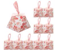 Operitacx 10pcs Paper Candy Boxes for Weddings and Celebrations, Elegant Pink Paper Wrapping Boxes with Large Capacity for Sharing and Gifting, Festival Treat and Chocolate Packaging