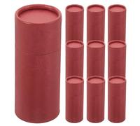 Operitacx 10pcs Paper Cylinder Storage Jars for Essential Bottles and Dried Foods, 50ml Capacity Tea Canister with Rustic Charm and Simple Style, Reliable Pantry and Kitchen Home Storage