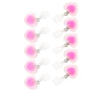Operitacx 10pcs Phone Dust Plug Charm, Mobile Phone Dust Cover for Headphone Port and Charging Port, Alloy Plastic Heart Shape, Cute Fashionable, Teachers Students, Home the Go