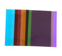 Operitacx 10pcs Pvc Light Gel Filters Sheets for Dyslexia Overlays and Photo Lighting, 0.3mm Thickness, A4 Size 210x297mm, Correction and Diffuser Film for Studio and Computer Screen Use