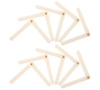 Operitacx 10pcs RC Plane Flap Hinges Set, Pin Type Plastic Hinges for Remote Control Aircraft, Aileron and Wing Fixing Parts for Airplane Repair Replacement 2.64"X0.18"