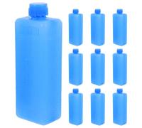 Operitacx 10pcs Reusable Ice Packs for Coolers & Lunch Boxes: 4.52x1.57x1.18in Freezer Blocks, Quick Cooling Gel Packs for Air Coolers, Camping & Office | Leakproof PE