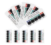 Operitacx 10pcs Saline Solution Temperature Test Strips Liquid Crystal Thermometer for Nasal Irrigation Warm Water Measurement Safe Use