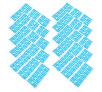 Operitacx 10Pcs Self Adhesive Cable Identification Tags Blue Stickers for Home Office School Projects Easy to Use Tear Resistant Multi Color Markers for Quick Cable Organization