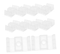 Operitacx 10pcs Shower Room Leather Mat Shower Door Bottom Guide Bathroom Bumper Like Sliding Floor Guide for Plastic