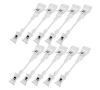 Operitacx 10Pcs Sign Clips for Price Display Multi Function Poster Display Rack Holders Transparent Merchandise Label Clips for Retail Stores Supermarkets and Exhibitions