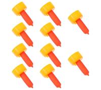 Operitacx 10pcs Silicone Lamb Milk Drink Nipples Red Feeding Nipples for Newborn Animals and Lambs Easy to Clean and Convenient for Feeding Livestock