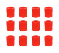 Operitacx 10pcs Silicone Shot Glass Molds for Ice Cubes, Easy Release Wine Glass Shape Ice Molds, for Party Use, Sturdy Red Silicone Material