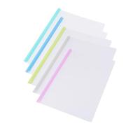 Operitacx 10PCS Sliding Bar File Folders Transparent Report Binder Document Holder for Home School Office with Non-Slip Locking Bars