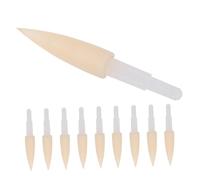 Operitacx 10pcs Soft Sponge Brush Pen Refills Calligraphy Tips Replacement Heads for Artistic Writing and Practice Easy to Replace Safe Materials High Performance Pen Accessories