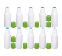 Operitacx 10pcs Sponge Tip Applicator Bottle Empty Sponge Applicator Bottle Plastic 100ml Green for Face Creams and Hair Dye Travel