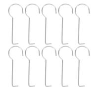 Operitacx 10pcs Stainless Steel Drain Key Hooks Floor Grate Removal Tool with Metal Lifting Hook Shower Drain Cleaning and Hair Removal Tool for Bathroom Maintenance